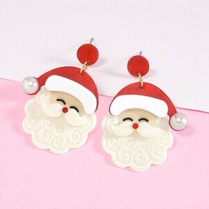 Festive Santa Claus Earrings
